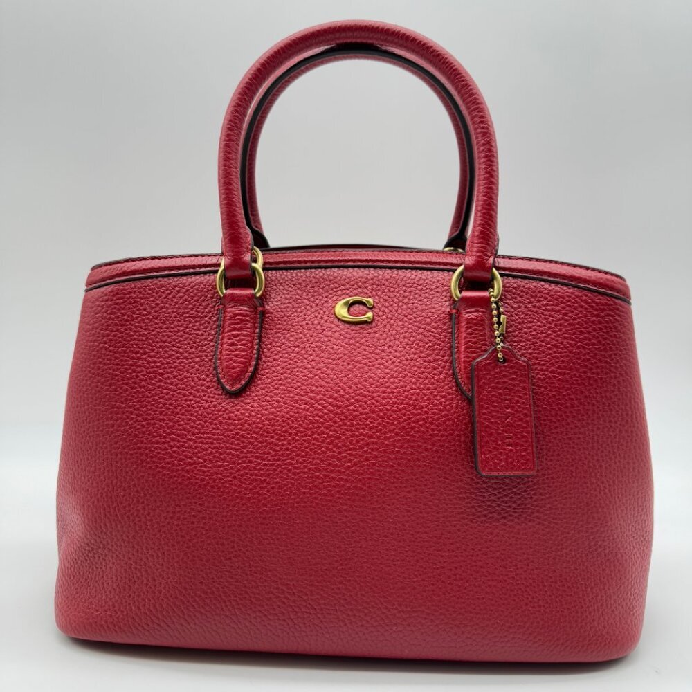 COACH Legacy pebbled leather medium carryall satchel crossbody -Defective - Picture 10 of 14